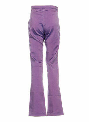 Pantalon droit coupe droite taille basse violet BF & L femme