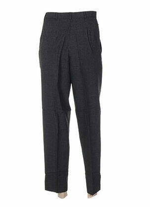 Pantalon droit taille haute taille haute gris WALL STREET femme