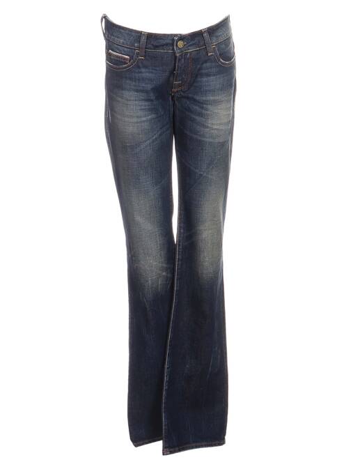 Jeans coupe droite bleu GUESS pour femme