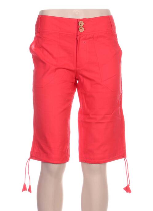 Bermuda rouge KOLAM pour femme