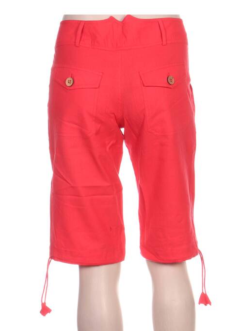 Bermuda rouge KOLAM pour femme