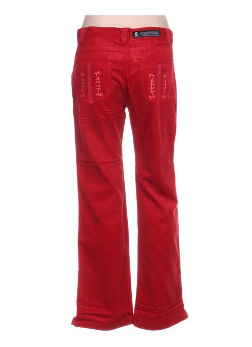 Pantalon droit rouge IDEO femme