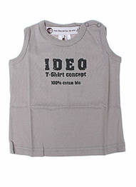 Débardeur coupe droite gris IDEO garcon
