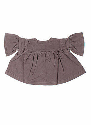 Gilet manches longues col rond gris IDEO fille