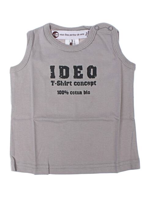 Débardeur coupe droite gris IDEO garcon