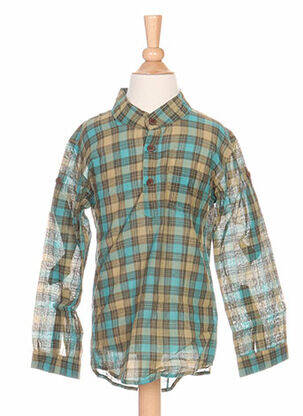 Blouse manches longues manches longues vert IDEO fille