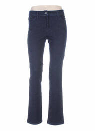 Jeans coupe droite taille haute taille haute bleu COUTURIST femme
