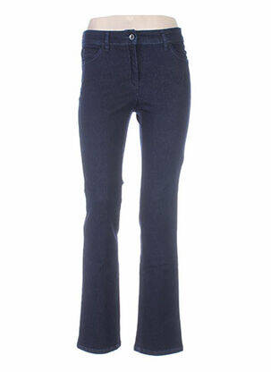 Jeans coupe droite taille haute taille haute bleu COUTURIST femme