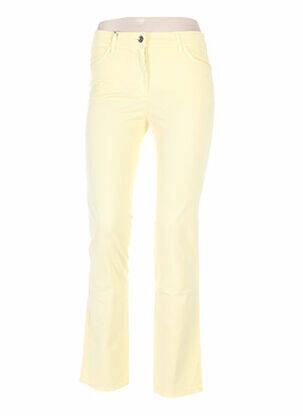 Pantalon slim taille basse taille basse jaune COUTURIST femme