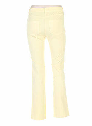 Pantalon slim taille basse taille basse jaune COUTURIST femme