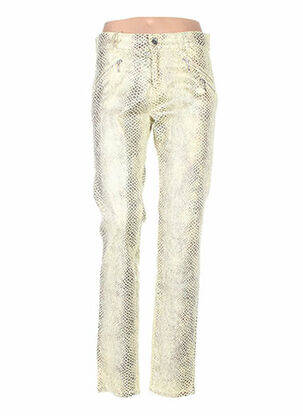 Pantalon slim taille haute taille haute jaune COUTURIST femme