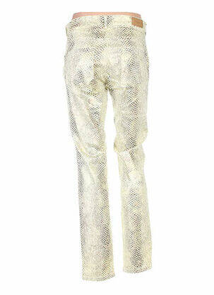 Pantalon slim taille haute taille haute jaune COUTURIST femme