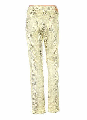 Pantalon slim taille haute taille haute jaune COUTURIST femme