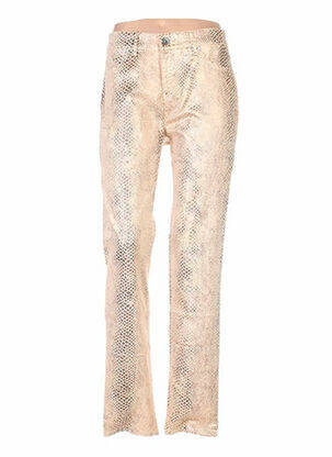 Pantalon slim taille haute taille haute orange COUTURIST femme