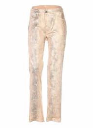 Pantalon slim skinny taille haute orange COUTURIST femme