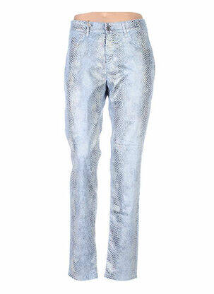 Pantalon slim taille haute taille haute bleu COUTURIST femme