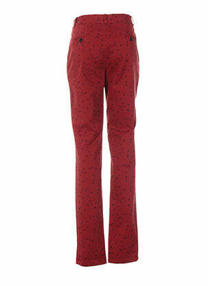 Pantalon flare taille basse taille basse rouge LEON & HARPER femme