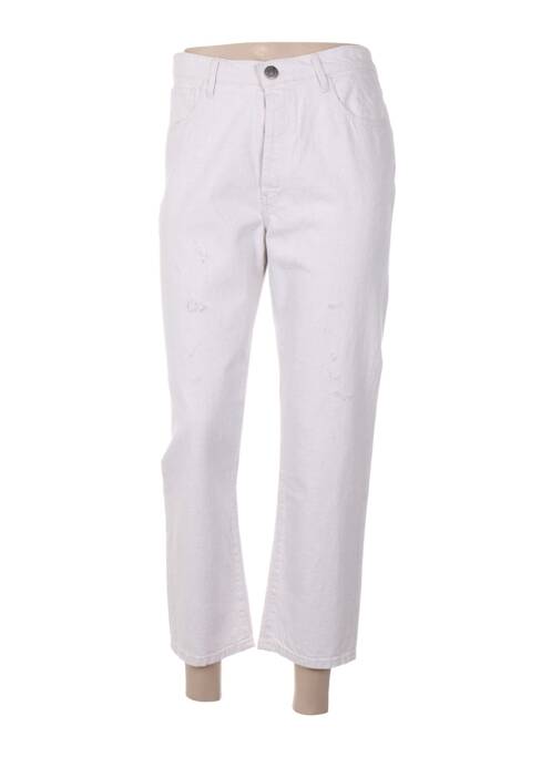 Pantacourt blanc LEON & HARPER pour femme