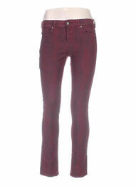 Pantalon slim taille normale taille normale rouge BERENICE femme