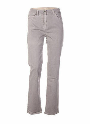 Pantalon coupe droite taille basse gris ANNA MONTANA femme