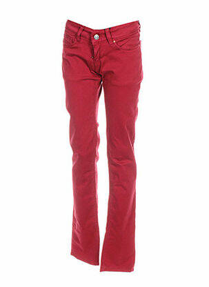 Pantalon droit rouge CHEFDEVILLE pour femme