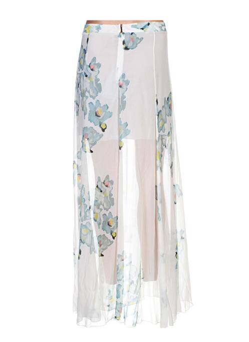 Jupe longue blanc MALO FIRENZE pour femme
