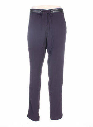 Pantalon droit taille normale taille normale violet MISS CAPTAIN femme