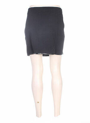 Jupe courte fermeture zip latéral noir MISS CAPTAIN femme