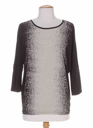 T-shirt manches 3/4 manches 3/4 marron MISS CAPTAIN femme