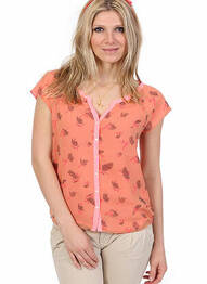Chemisier manches courtes manches courtes rose MAISON SCOTCH femme
