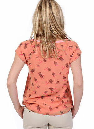 Chemisier manches courtes manches courtes rose MAISON SCOTCH femme