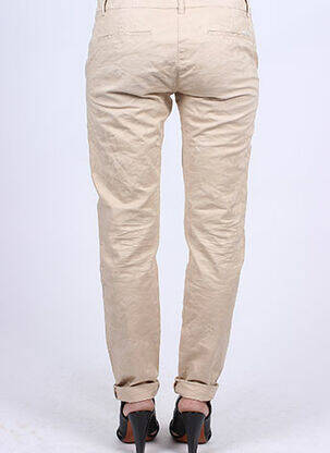 Pantalon poches taille basse beige MAISON SCOTCH femme