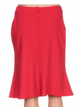 Jupe mi-longue coupe évasée rouge QUATTRO femme