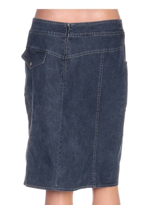 Jupe mi-longue bleu QUATTRO pour femme