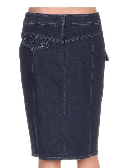 Jupe mi-longue bleu QUATTRO femme