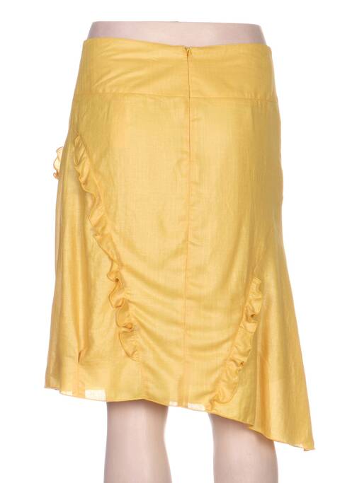 Jupe mi-longue jaune QUATTRO pour femme