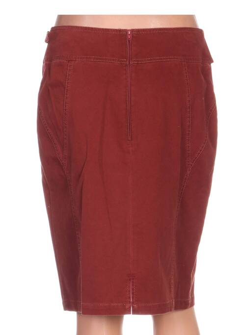 Jupe mi-longue orange QUATTRO pour femme