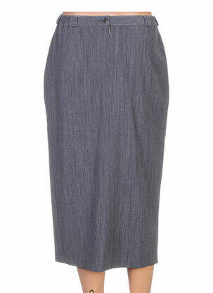 Jupe mi-longue taille haute gris QUATTRO femme