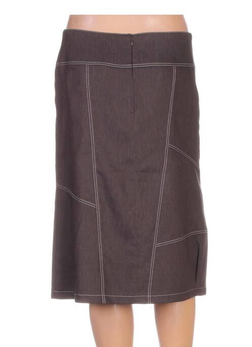 Jupe mi-longue marron QUATTRO pour femme