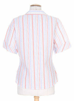 Chemisier coupe cintrée manches courtes orange QUATTRO femme