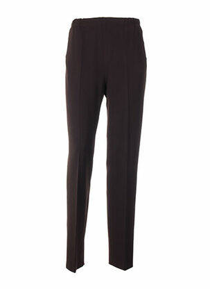 Pantalon coupe droite marron QUATTRO femme