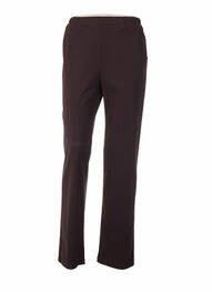 Pantalon coupe droite marron QUATTRO femme