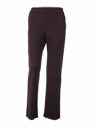 Pantalon coupe droite marron QUATTRO femme