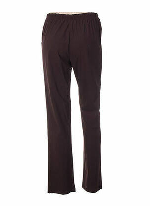 Pantalon coupe droite marron QUATTRO femme