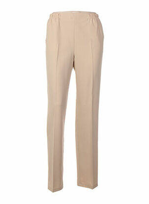 Pantalon coupe droite beige QUATTRO femme