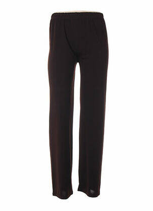 Pantalon coupe droite marron QUATTRO femme