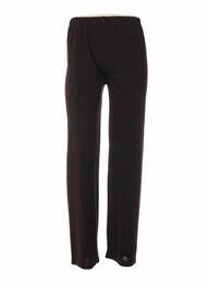 Pantalon coupe droite marron QUATTRO femme