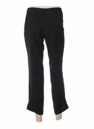 Pantalon 7/8 fermeture zippée sous rabat boutonné taille basse noir QUATTRO femme