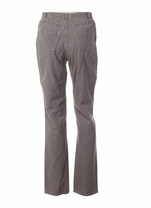 Pantalon coupe droite taille basse gris QUATTRO femme