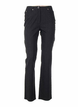 Pantalon coupe droite taille basse gris QUATTRO femme
